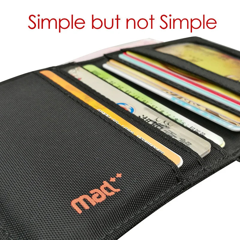 Minimalist Slim Nylon Wallet For Men and Women.