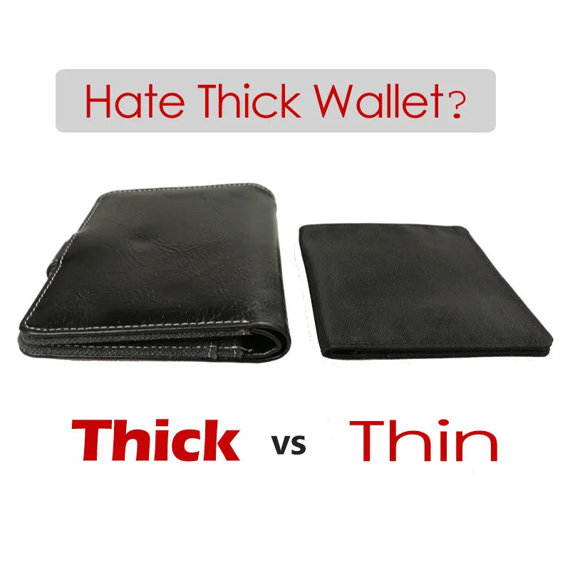 Minimalist Slim Nylon Wallet For Men and Women.