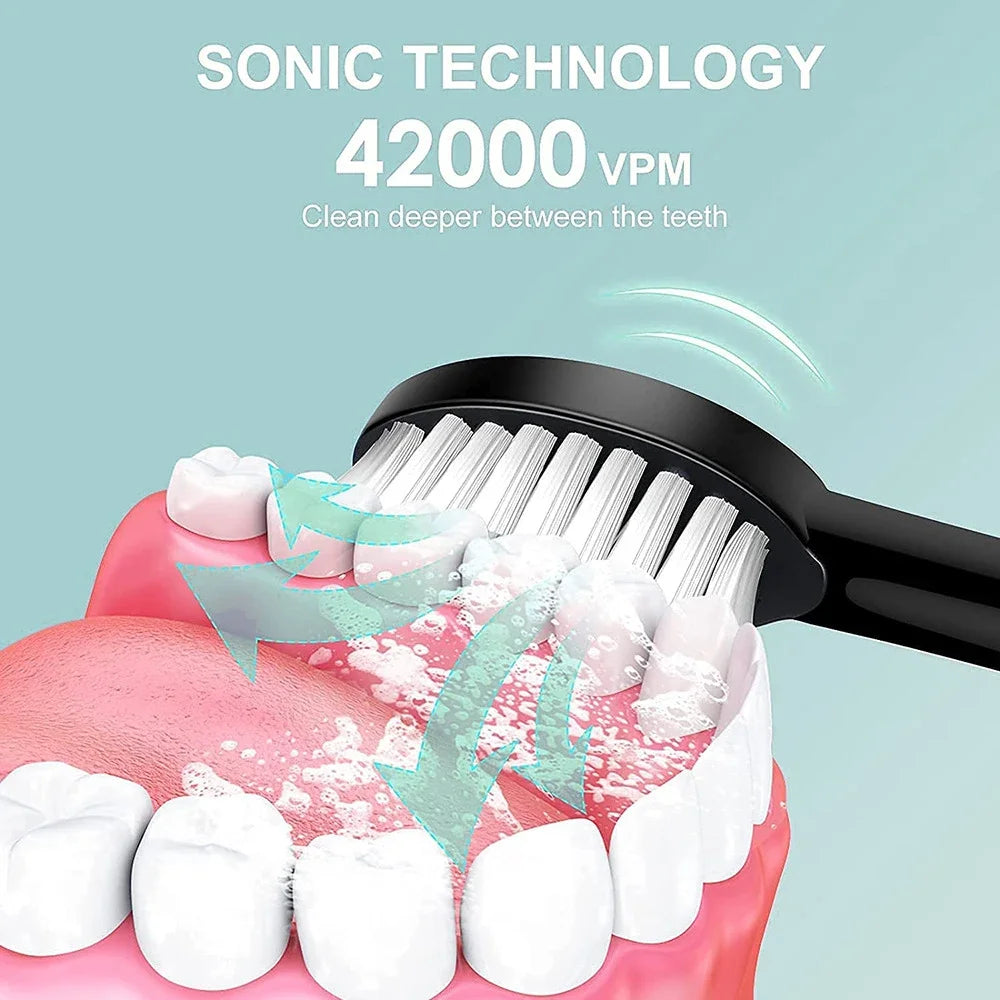 Rechargeable, Adult Sonic Electric Toothbrush